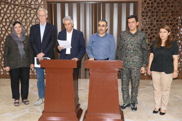 ​​​​​​​Delegation of Kurdish National Unity Parties, ENKS announce a common political vision