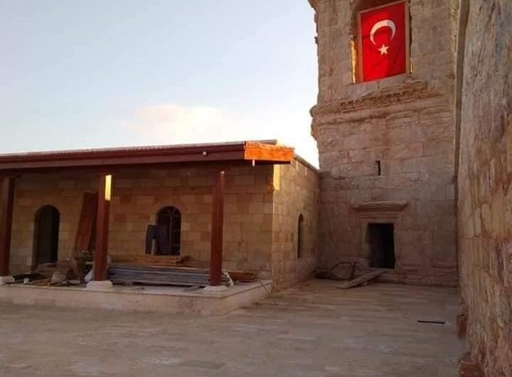 Turkish Ministry of Endowments turns Afrin’s archaeological shrine of Cyrus into a mosque