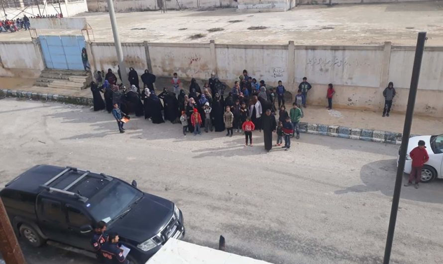 اعتصام لعشرات النساء في مدينة تل أبيض للتنديد بالتسيب الأمني وسوء الخدمات