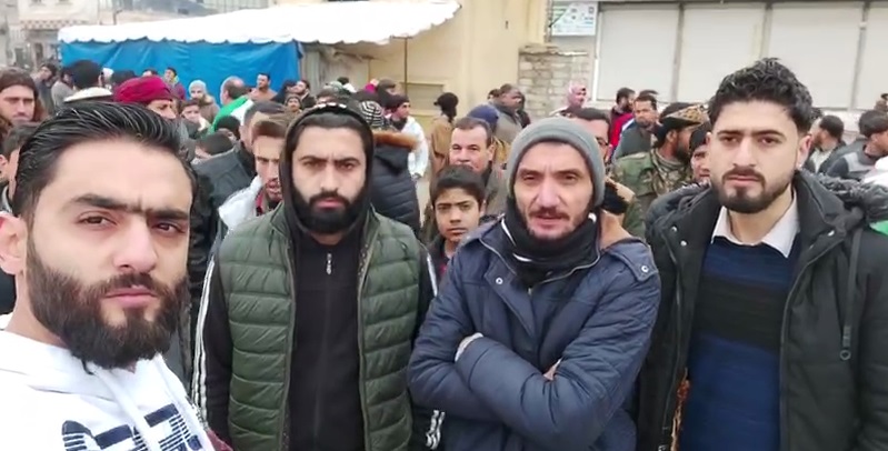 الغاء مظاهرة في مدينة الباب للتنديد بالهجوم على المعرة بعد اعتقال منظمها من قبل جهاز الشرطة الموالي لتركيا