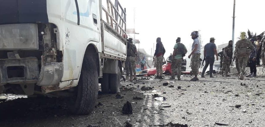 مقتل واصابة جنود أتراك في انفجار سيارة مفخخة قرب مدينة تل أبيض الحدودية