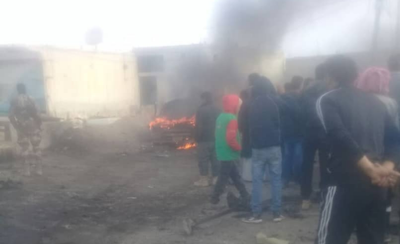 قتلى وجرحى بانفجار عربة مفخخة في مدينة سلوك بريف الرقة