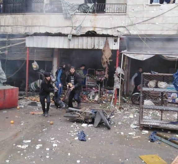 قتلى من الشرطة العسكرية بعد استهداف إحدى مقراتهم في عفرين