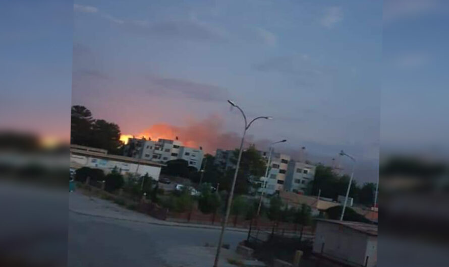 انفجار مستودع أسلحة في بلدة رميلان شمال شرقي سوريا