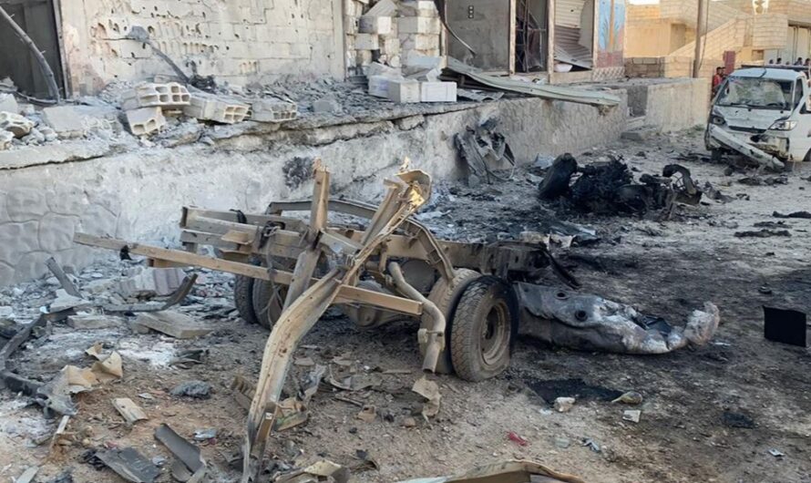 ثلاث قتلى ومصابين في انفجار سيارة ملغمةاستهدفت حاجز للجيش الوطني في قرية تل الجنب بريف رأس العين