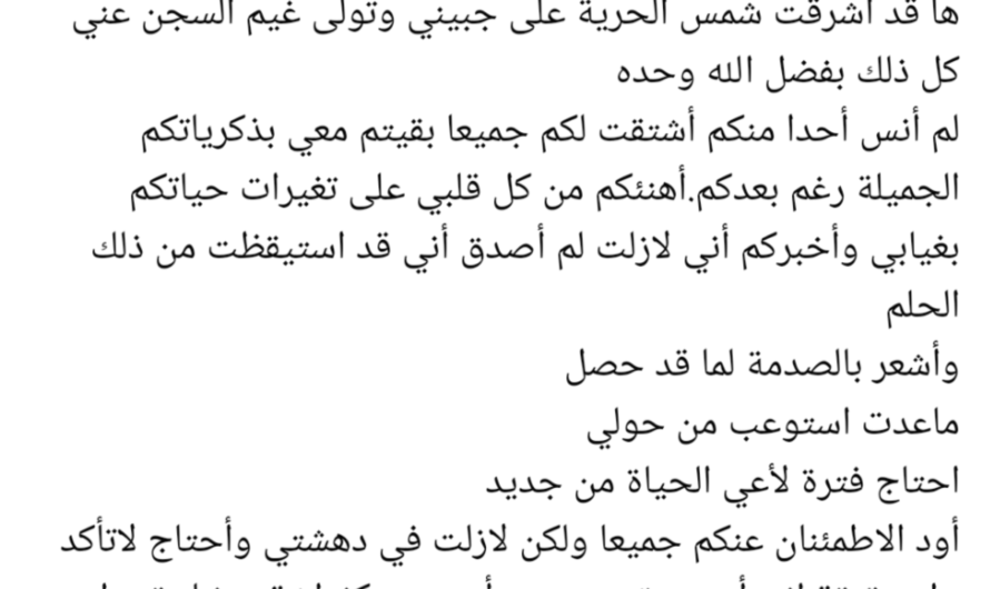 بعد 900 يوما قضتها في معتقلات الفصائل الموالية لتركيا في عفرين ..لوجين تكتب: أشعر بالصدمة، لا استوعب شيئا من حولي