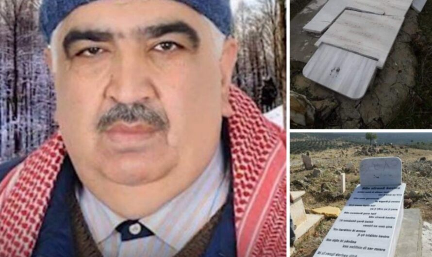 جرائم: مسلحون موالون لتركيا يقومون بهدم قبر شاعر كردي في عفرين