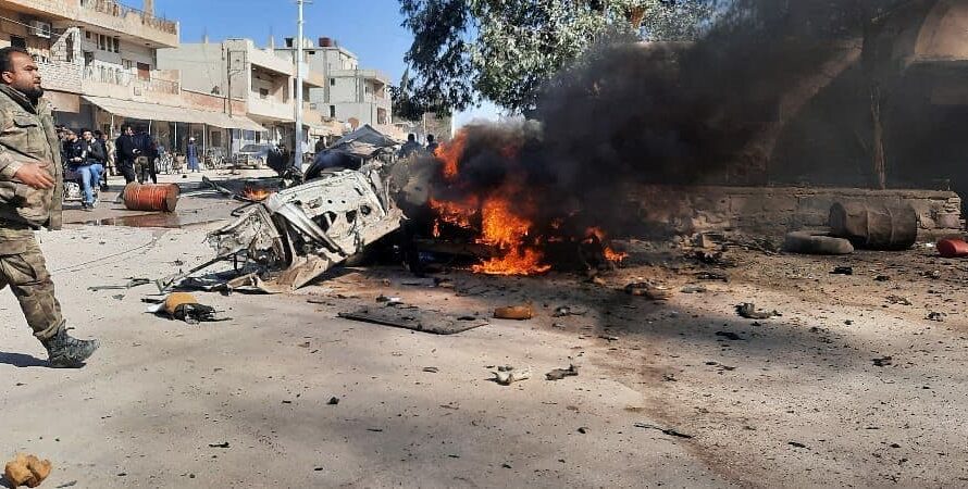 رأس العين … . مقتل 5 أشخاص جراء تفجير عبوة ناسفة بسيارة