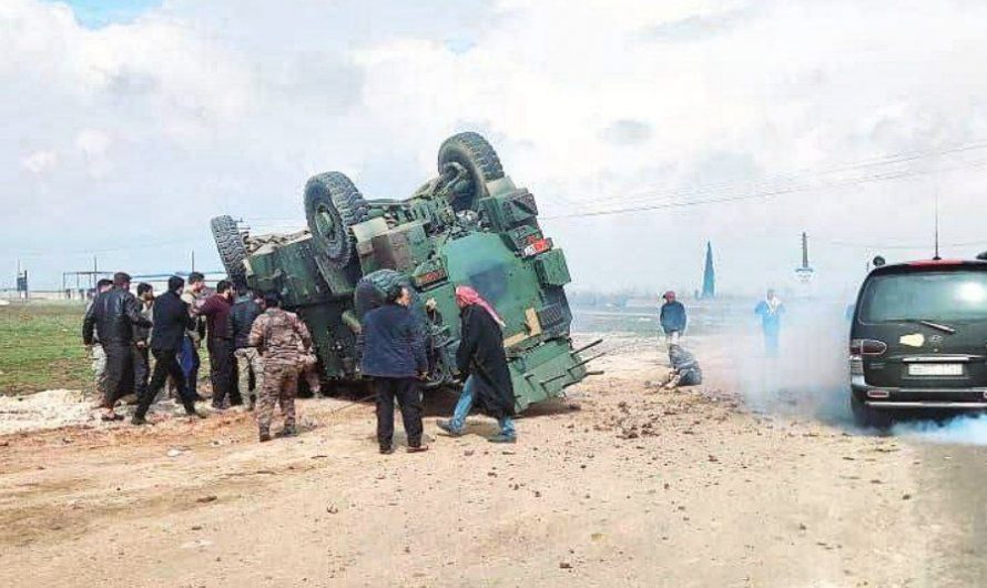 مدرعة تركية تدهس طفلة في ريف حلب … غادرت المدرعة المكان مسرعة ونزفت الطفلة حتى الموت