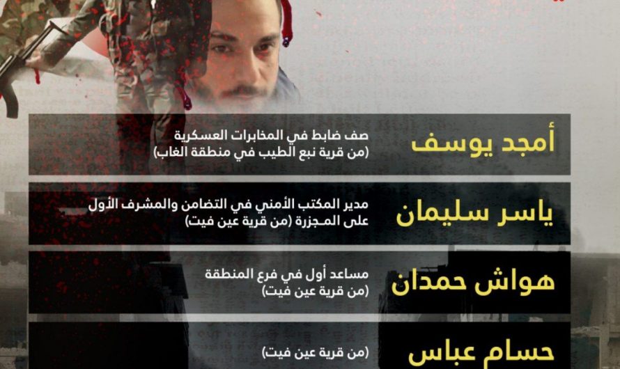 نفي ماتم تداوله عن وجود اثنين من الذين ظهروا في فيديو مجزرة التضامن في منطقة عفرين شمال سوريا