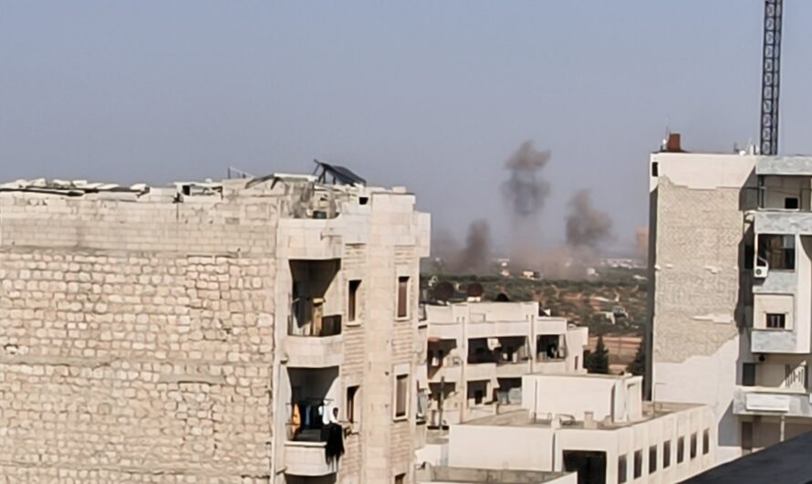 استشهاد مدنيين وإصابة ستة آخرين جراء قصف على مدينة الأتارب